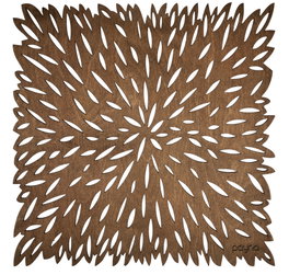 Hermia Pointy - Salvamanteles de Madera Nogal (4 Piezas)